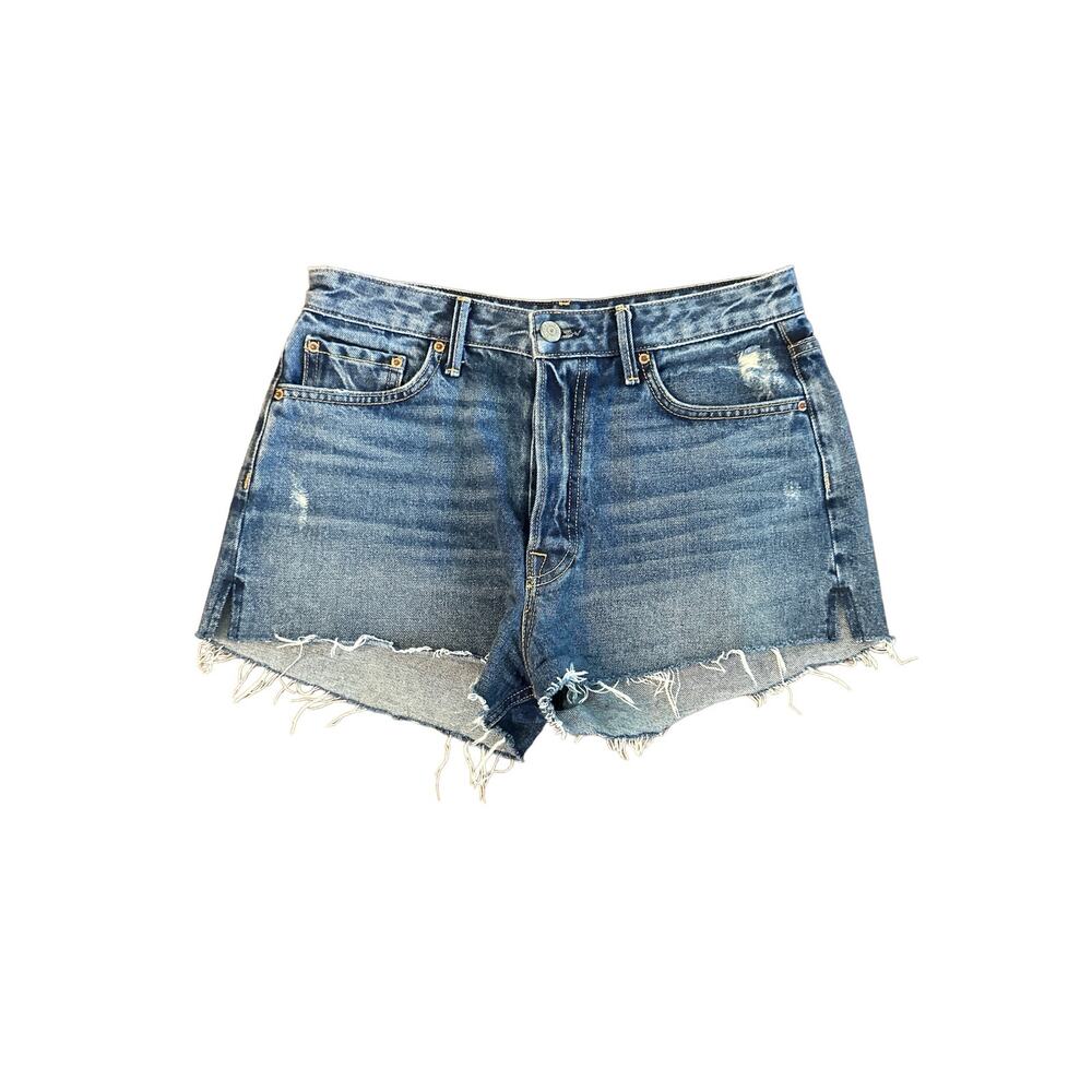 28 GRLFRND Cindy Close To You Denim Jean Shorts Button Fly Cut-Off High Rise
